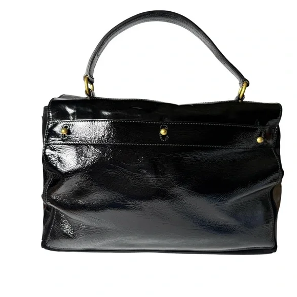 YVES SAINT LAURENT
Black Patent Leather/Suede Muse Two Bag - Picture 6 of 16